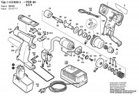 Bosch 0 603 939 842 PDR 9,6 VE Cordless Percus Screwdriv 9.6 V / GB Spare Parts PDR9,6VE